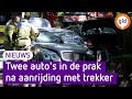 Gewonde gevallen bij aanrijding tussen twee auto's en trekker in Ede