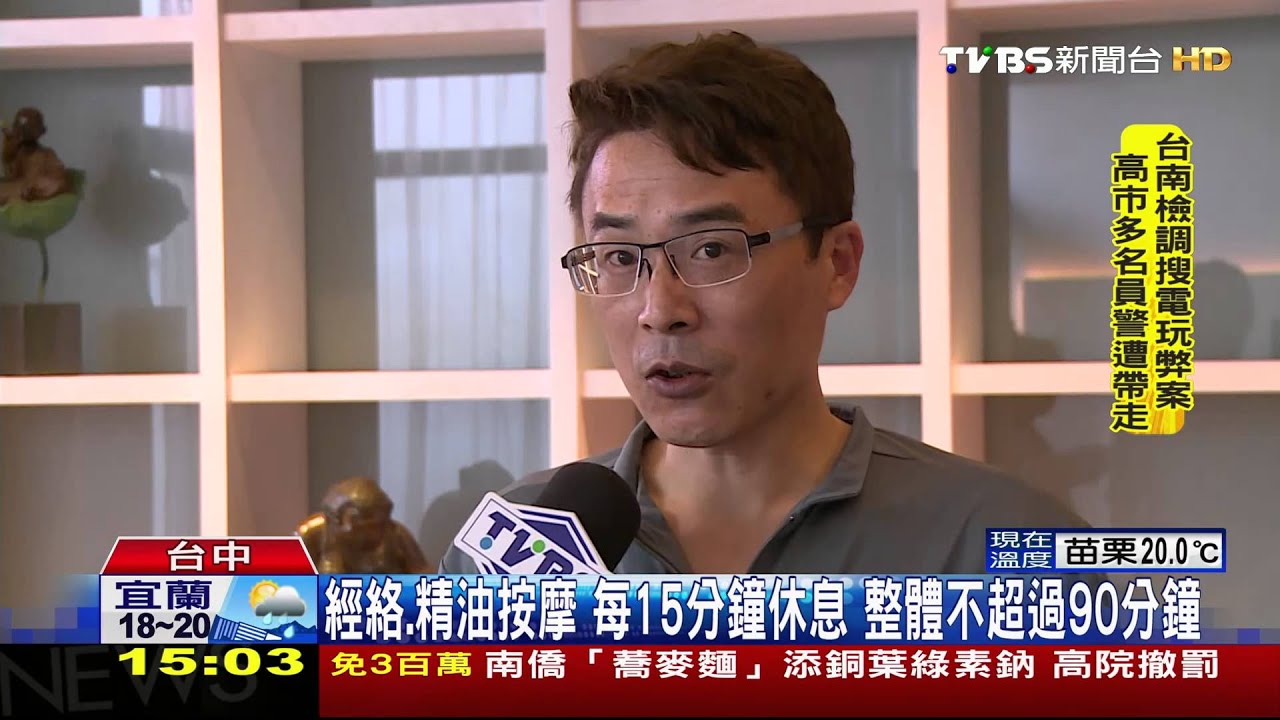 按摩前告知身體狀況、病史 調整力道、時間