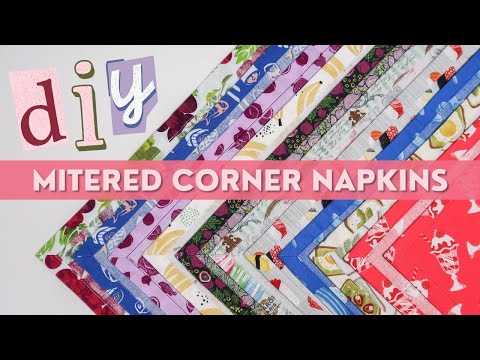 Perfect Mitered Corners for Cloth Napkins | Paige Handmade