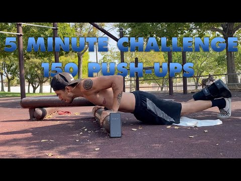 Can Isaac complete 150 push-ups in under 5 minutes?