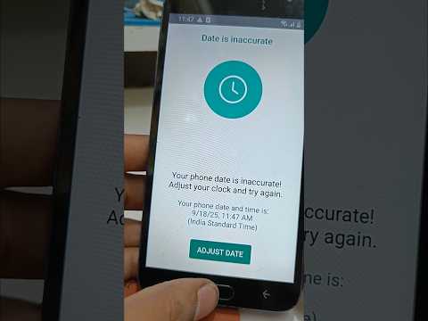 "Why Does Your Phone Say ‘Date Inaccurate’? 🤯📱" | your phone date is inaccurate #shorts #short