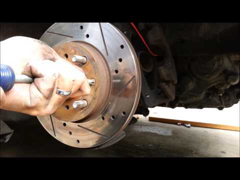 Replacing my Brake pads and crossed-drilled slotted Rotors