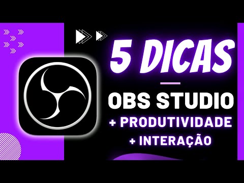 5 dicas ÚTEIS do OBS STUDIO que EU queria saber ANTES de começar a usar!