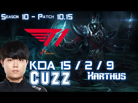 T1 Cuzz KARTHUS vs NIDALEE Jungle - Patch 10.15 KR Ranked