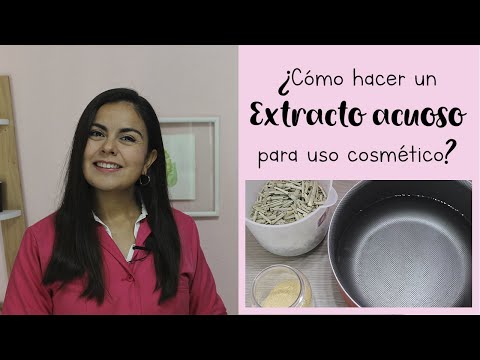 How to make AQUEOUS EXTRACT for cosmetic use and how to PRESERVE IT