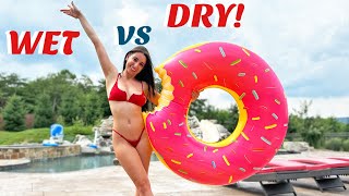 TINY Red Bikinis! | WET vs DRY❤️
