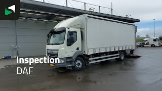 Ciężar&oacute;wka firanka DAF LF 290 4X2 16tons NL-Truck APK 1500kg Ladebordwand Automatic Eur | Obrazek 4 - Autoline