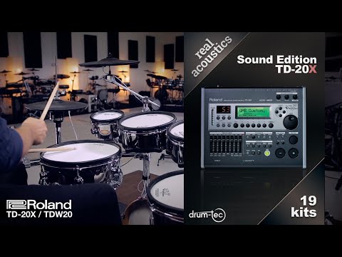 Roland TD-20X & TDW-20 Real Acoustics Sound Edition: Custom kits by drum-tec
