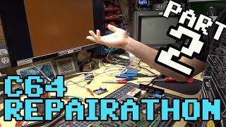 C64 Repairathon! Part 2 - "Brown" screen fix for #2 and checking out machine #3