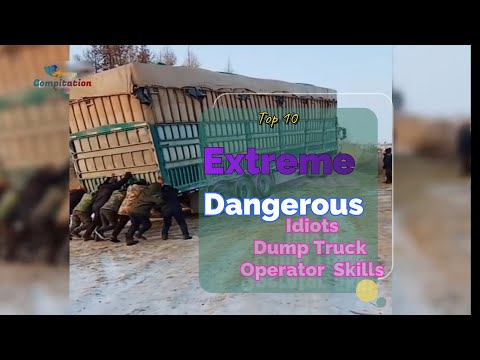 10 Extreme Dangerous Idiots Dump Truck Operator Skill ||2020||