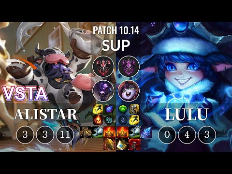 HLE Vsta Alistar vs Lulu Sup - KR Patch 10.14