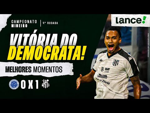 CRUZEIRO 0X1 DEMOCRATA - MELHORES MOMENTOS - CAMPEONATO MINEIRO - 4ª RODADA