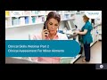 Clinical Skills Webinar Series Part 2 Clinical Assessment For Minor Ailments