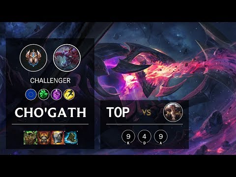 Cho'Gath Top vs Sett - EUW Challenger Patch 10.8