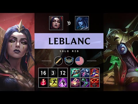 LeBlanc Mid vs Lissandra - NA Challenger Patch 25.16