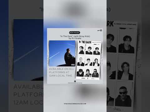 [NEW MUSIC] “In The Dark” by DJ Snake x SKZ is out at 12am your local time! #StrayKids #InTheDark