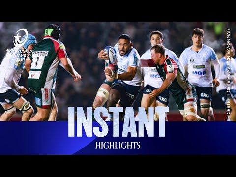 A Commanding Win | Leicester Tigers v Aviron Bayonnais | Investec Champions Cup Instant Highlights