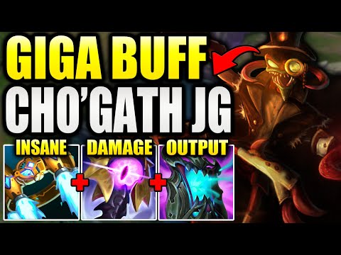 CHO'GATH JUNGLE Is BROKEN After Buffs – Winning the Most Unwinnable Games (11k Gold Down)