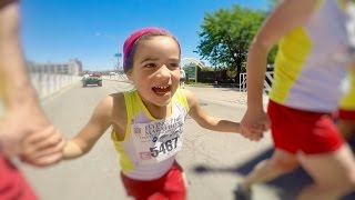 UNBELIEVABLE Six Year Old runs FULL MARATHON! [kids run marathon]
