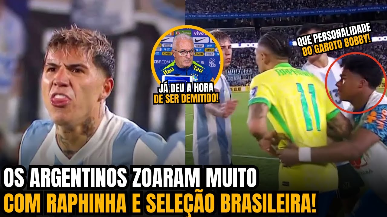 🚨HUMILHADOS!! OLHA O JOGADORES ARGENTINOS FIZERAM PARA HUMILHAR E RESPONDER RAPHINHA!!