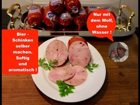 Make your own beer ham / without a cutter / juicy and aromatic!😋