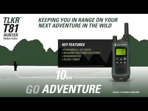 Motorola Solutions TLKR T81 Hunter Walkie Talkie Consumer Radio