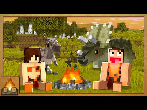 NOVA SERIE COM A TAI / SOBREVIVENDO NA IDADE DA PEDRA! / PRIMALCRAFT