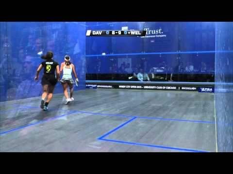 Squash: MegaRallies EP108: El Welily v David : Windy City Open 2015