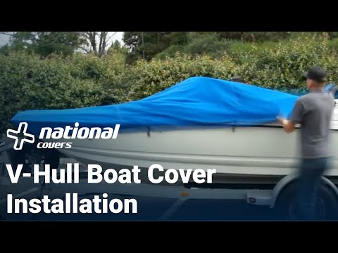 V-Hull Boat Cover Installation | National Covers