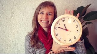 GERMAN LESSON 59: How to tell the TIME in German - Die Uhrzeit (part 1