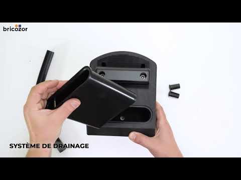 Sabot de portail à sceller avec système de drainage - OGS LOCINOX