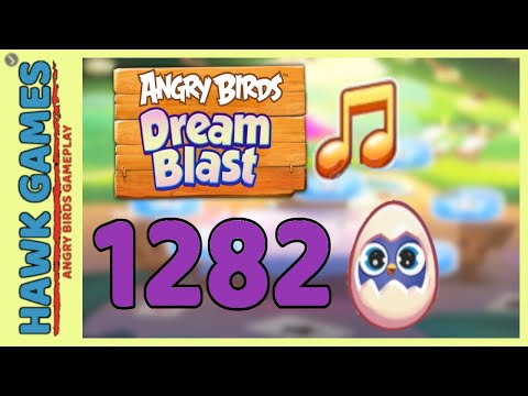 Angry Birds Dream Blast Level 1282 Hard - Walkthrough, No Boosters