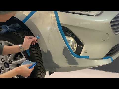 Smartrepair Lackierung step by step. So wirds gemacht. Vom ausschleifen bis zum Klarlack.