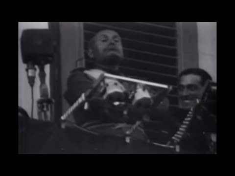 Benito Mussolini Crosses Arms After Fiery Speech (RARE FOOTAGE)
