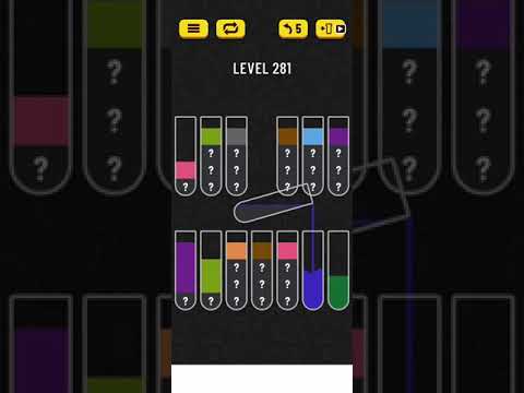2022! Water Sort Level 281 Walkthrough Solution Android/iOS