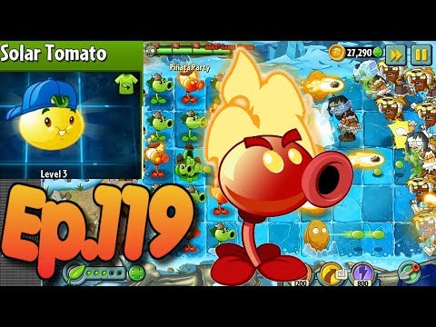 Plants vs. Zombies 2 || Solar Tomato Costume - Pinata Party 4/8/2018 (Ep.119)