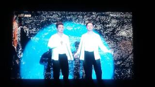 Die Lochis Weltpremiere &quot;Earth Song&quot; bei Wetten dass / zdf_neo // ROMAN UND HEIKO LOCHMANN