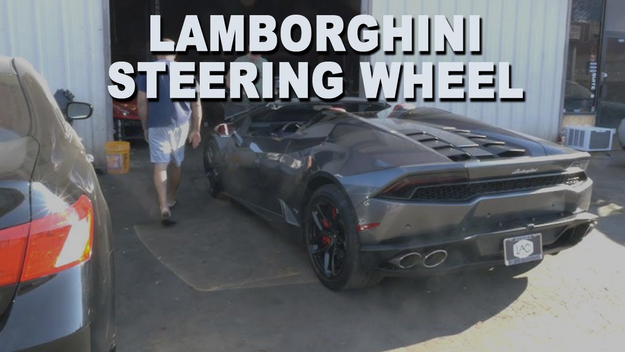 How To Remove and Replace a Carbon Fiber Steering Wheel - 2016 Lamborghini Huracan Spyder