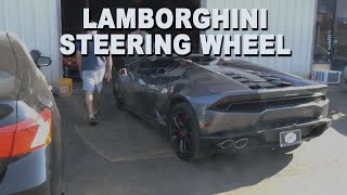 How To Remove and Replace a Carbon Fiber Steering Wheel - 2016 Lamborghini Huracan Spyder