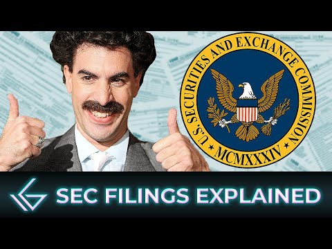 SEC Filings Explained: 10K, 10Q, 8K & More!