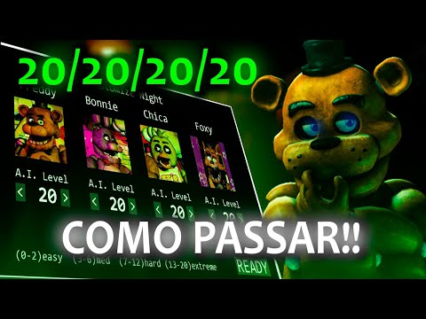 HOW TO EASILY BEAT NIGHT 20/20/20/20 IN FNAF 1!!!