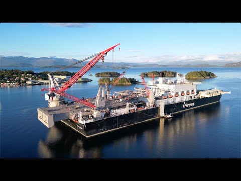 Pioneering Spirit at Stord, Norway