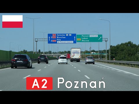A2 through Poznań in Poland