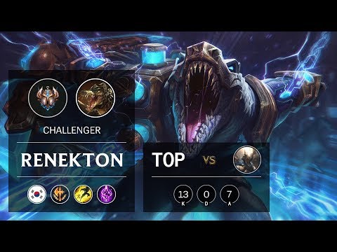 Renekton Top vs Pantheon - KR Challenger Patch 9.24