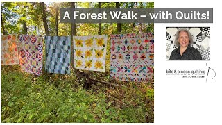 A Forest Walk - with Quilts!