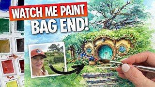 Painting Bilbo Baggins Hobbit Home! #SketchbookProcess
