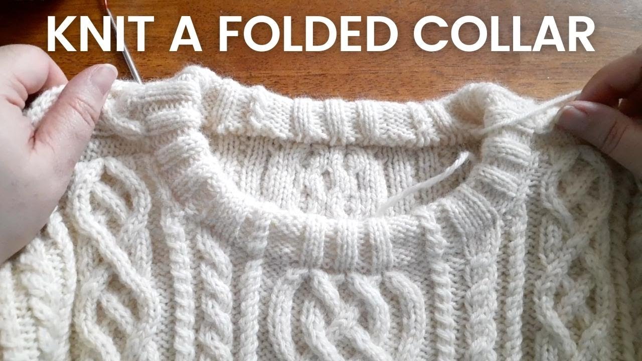 Adding a Folded Neckband to Your Hand Knit Sweater