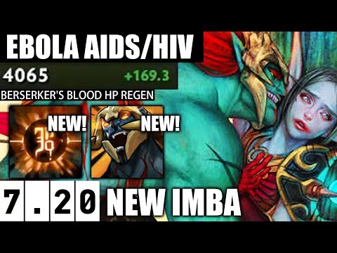 NEW CANCER 7.20 META Regen Berserker's Huskar EPIC Build  Pro WTF Fun Gameplay Dota 2