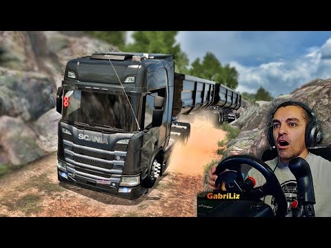 DESSA VEZ FUI ESPERTO COM O RODOTREM NESSE MORRO - Vida de Caminhoneiro #246 - Euro Truck 2
