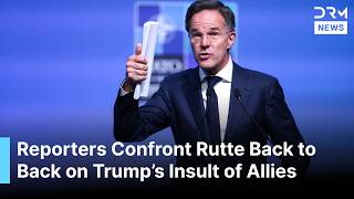 Reporters Confront NATO Chief Rutte Back to Back on Trump's Berating & Insult of Allies | AC1G